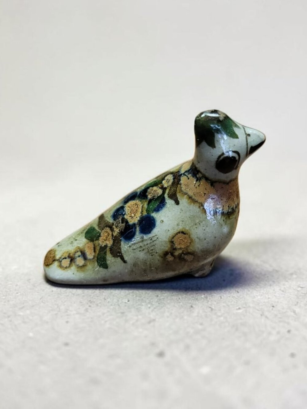 Tonalá Mexican Folk Art Bird Mini Figurine